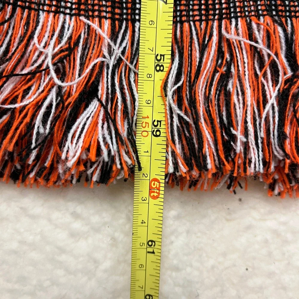 Adidas Houston Dynamo MLS Soccer Scarf Orange Black Knit Made in‎ England